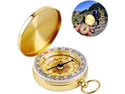 Brújula de metal para exteriores, brújula de bolsillo portátil, brújula de metal para acampar, brújula de camping para actividades al aire libre.