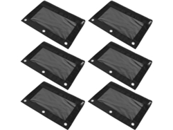 Juego De 6 Estuches Transparentes Oxford Para Lápices, Ideales Para Guardar Objetos En La Oficina.