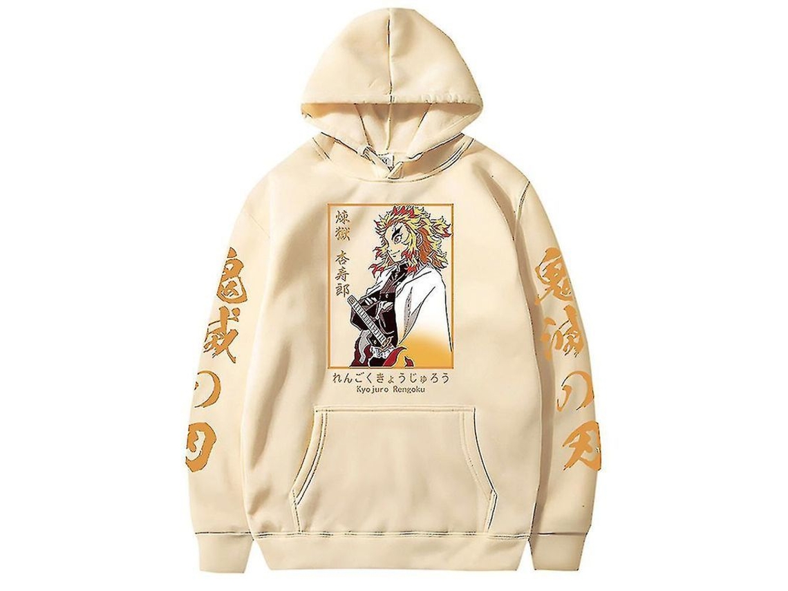 2026-sudadera Con Capucha Demon Slayer Kyojuro Rengoku - Ropa Y2k Holgada - Streetwear Invierno - Pullover Casual Oversized