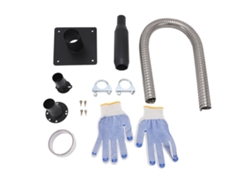 Kit de extensión de escape del generador con reducción de ruido y aislamiento