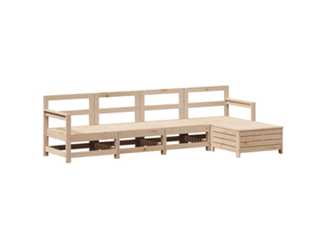 Conjunto 5 de sofás de jardín VIDAXL madera maciza de pino