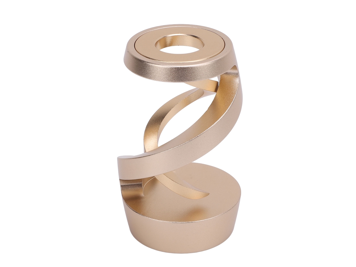Bj-brinquedo De Escritório Giratório De Alumínio Para Aliviar O Estresse, Giróscopo Espiral De Metal Dourado Para Escritório Adultos