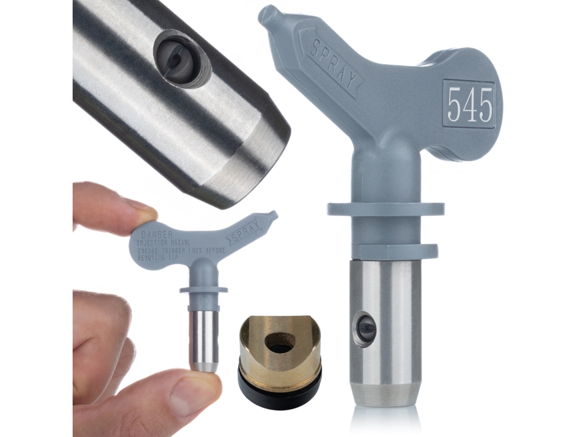 Boquilla de pulverización Ultraheavy 545 – Precisión y durabilidad | Metal niquelado | Para pulverizadores sin aire