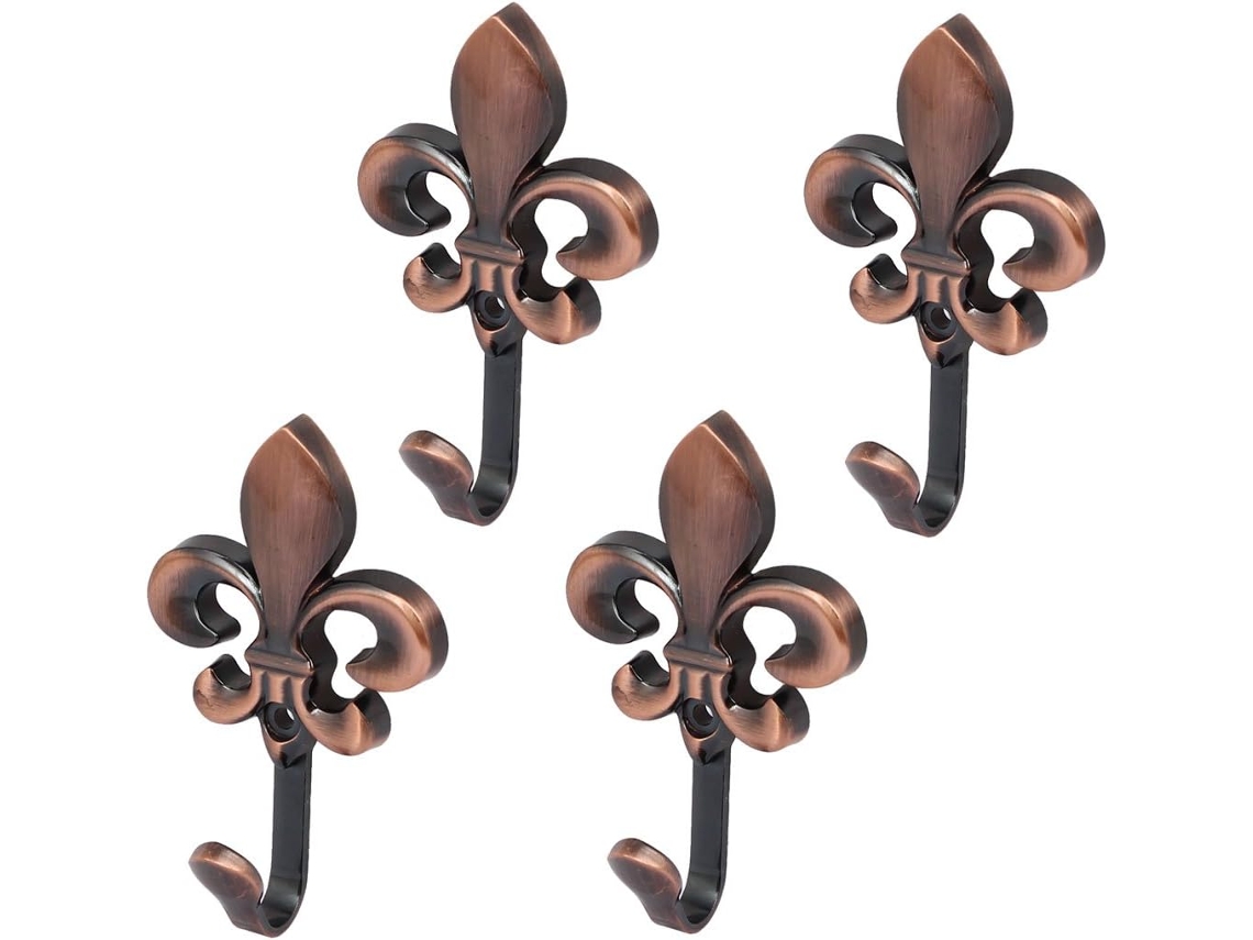 Gancho Individual De Metal Con Forma De Flor Para Colgar En La Pared