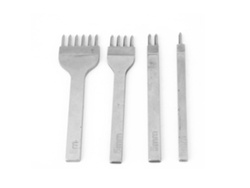Ferramentas De Artesanato Em Couro Diy De Aço: Punch De Costura Com 1/2/4/6 Dentes (5mm)