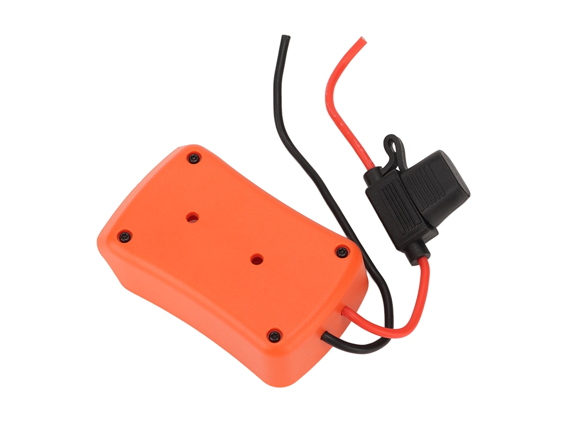 Adaptador de batería 2026-as-Battery con fusible para bicicleta eléctrica, patinete, coche de juguete, 18 V 20 V 14 AWG Naranja