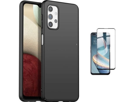 Kit Carcasa Y Protector Oppo Reno 4 5G Fullcover Ultimatte Turtleshell Negro