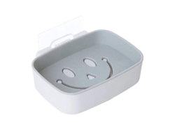 MEOIRUERY Estante Portasabones Plástica Colgable con Capa Doble y Separable para Baño (Azul)