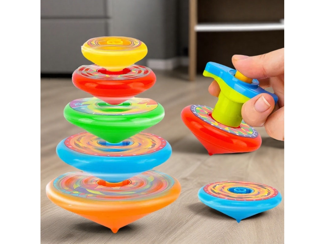 Giroscopio giratorio multicapa, juguete plegable, lanzador de giroscopios para niños, juguete giratorio Mdug