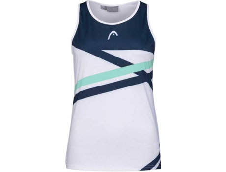 Camiseta de Mujer HEAD RACKET Performance Multicolor Tenis Blanco (XS)