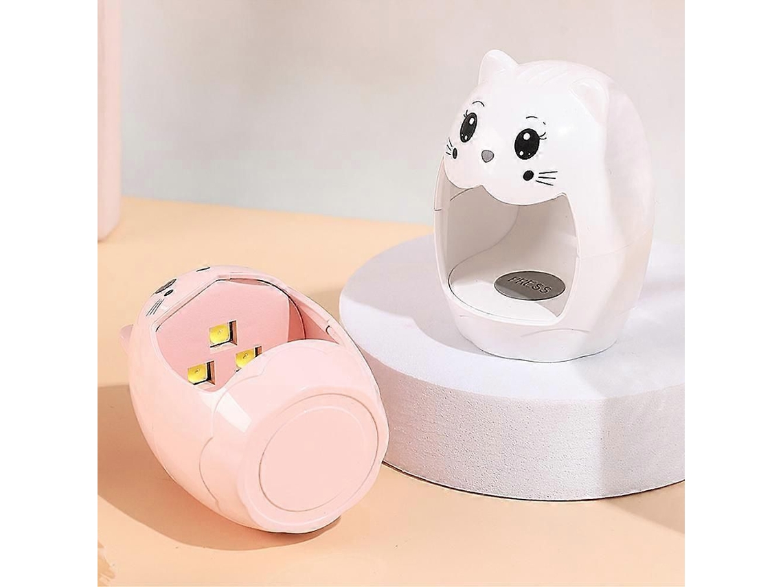 2 mini lámparas de uñas, lámparas portátiles UV LED USB para esmalte en gel, para el hogar y el salón, lámpara de fototerapia para gatos en Il GOKOCO