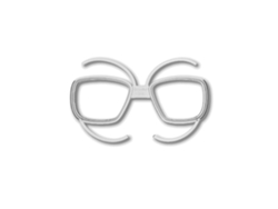 Accesoriode Máscara SALICE Goggle Optic Clip Junior Branco