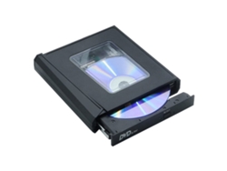 Grabadora de DVD externa USB 3.0 con carcasa transparente para grabar discos