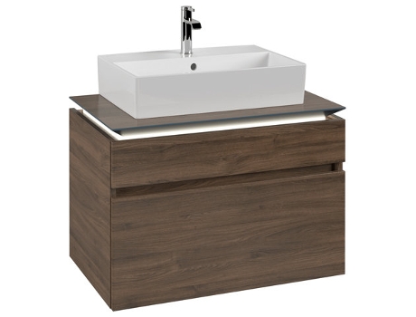 Módulo de lavabo Villeroy &amp Boch Legato B602 800x550x500mm lavabo central iluminación LED