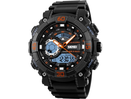 VEANXIN Relojes de pulsera para mujer con pulsera de acero inoxidable resistente al agua-Naranja