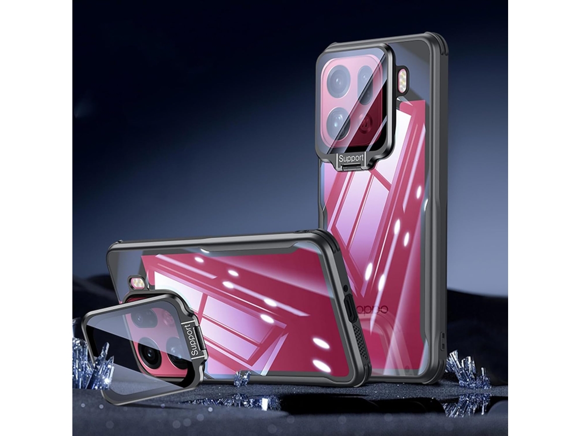 Funda Para Oppo Find X9 Pro, Pc Transparente Ultradelgada, Funda Protectora Integral - Negra