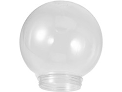 Lámpara Esférica De Acrílico Transparente De 20 Cm Con Acabado Texturizado Para Patios Y Jardines.
