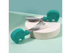 Cubiertos Infantiles en Acero Inoxidable con Mango de Silicona (1#) NEVEANCE
