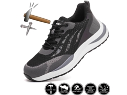 Calzado De Seguridad Para Hombre Con Puntera De Acero: Zapatillas De Trabajo Resistentes A Perforaciones, Ligeras Y Transpirables - 43
