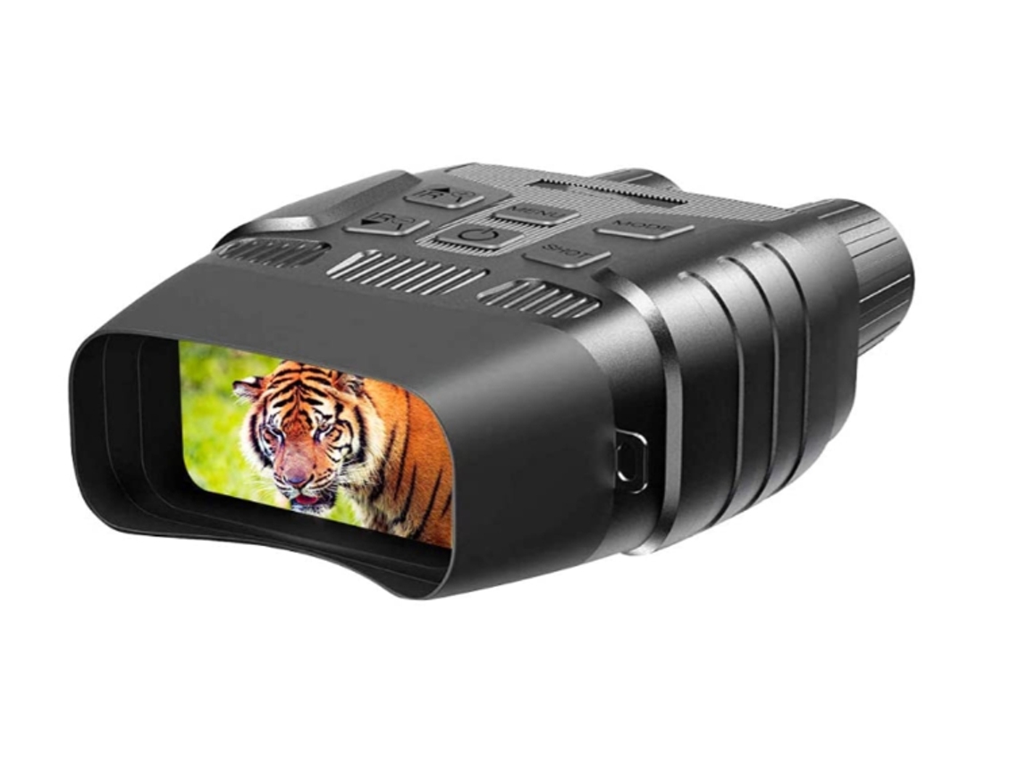 Binoculares de visión nocturna con pantalla grande, visión nocturna, imagen y video HD, infrarrojos, digitales, Yizhood (negro)