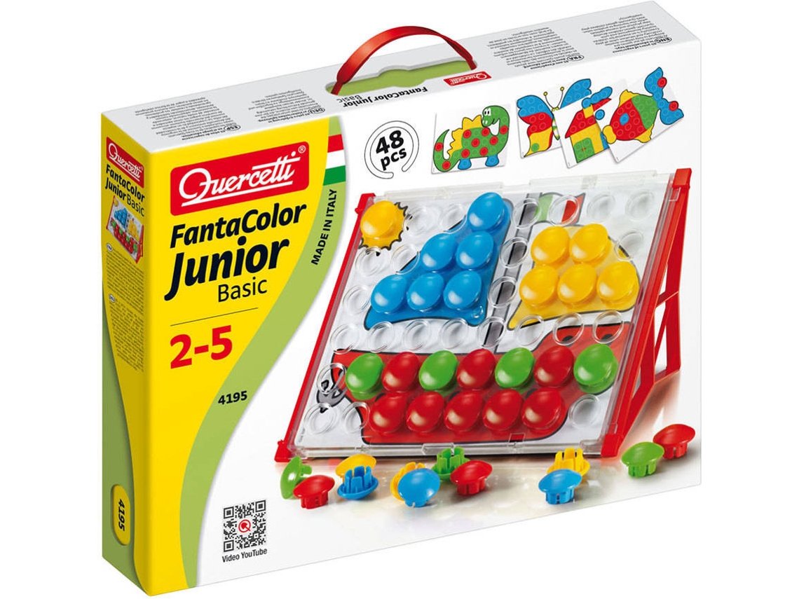Juego Educativo QUERCETTI First Toys Fantacolor Junior Basico 48 pz (Edad Mínima: 2 Años - 36 x 27,5 x 6 cm)