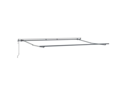 Maison Exclusive - Toldo Retráctil Amarillo Y Naranja 450 X 350 Cm Tela Y Aluminio