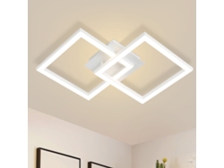 Zmh Lámpara De Techo Led Moderna De 24 W, Luz Blanca Cálida, Para Cocina E Interior.