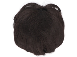 Parte De Pelo Para Hombres Negros Suave Y Realista (6.3 X 7.1 Pulgadas) De Pelo Sintético De Alta Temperatura Para Uso Diario Y Fiestas