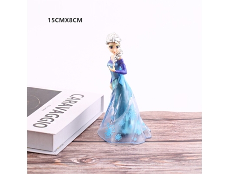 Muñeco GAATPOT Disney Cartoon Anime Frozen Elsa Mermaid Princess Pvc Action Figures Model Dolls With Base Cake Decoration For Girl Gifts