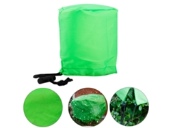 Bolsa cilíndrica de protección contra heladas para jardín con cordón verde