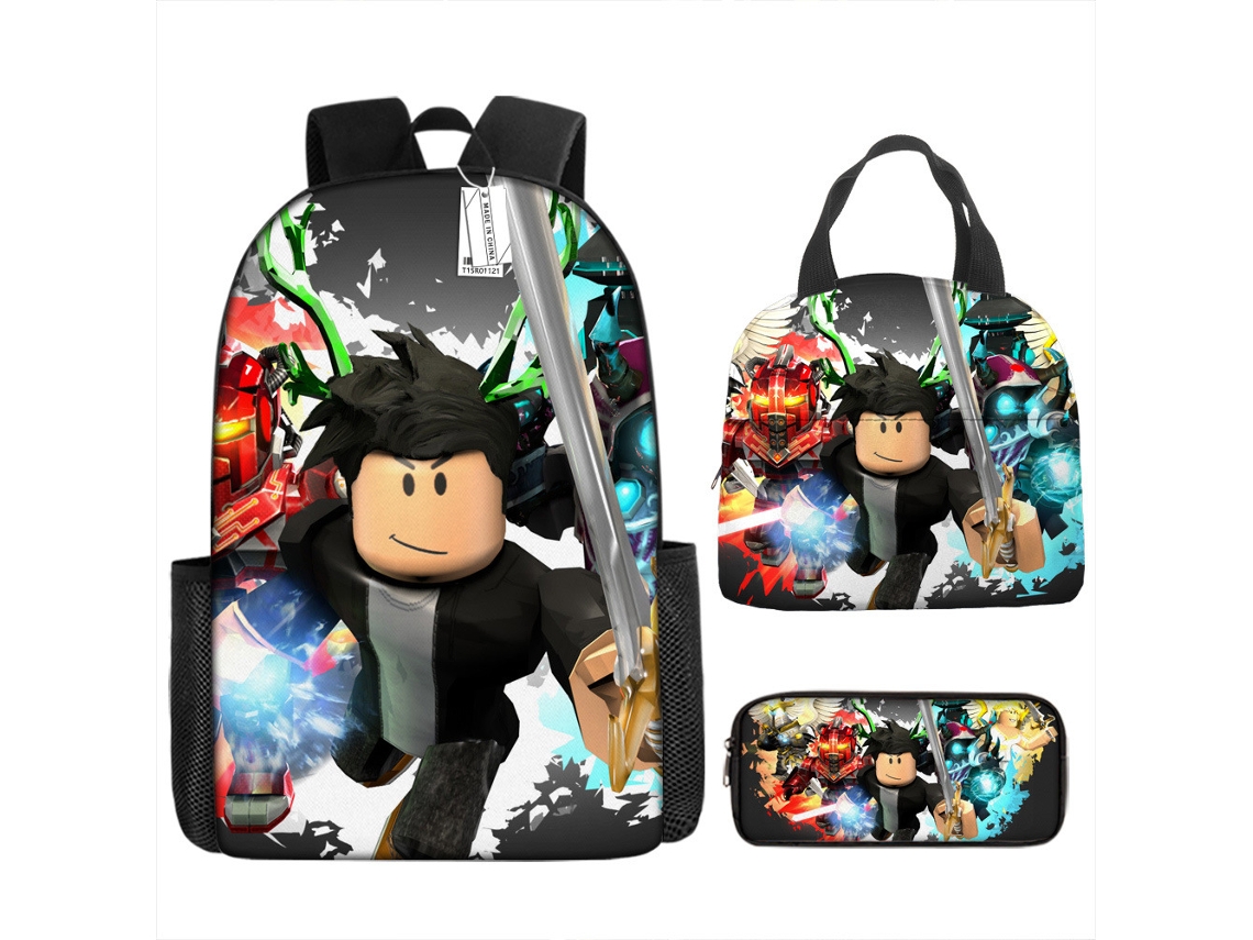 KOHREE Conjunto de tres piezas de mochila Roblox