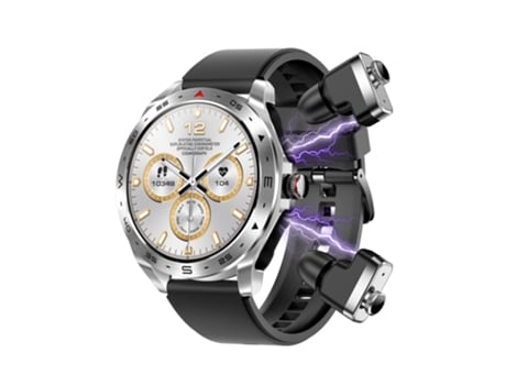 Smart Watch con Auriculares, Pantalla IPS de 1.52 para Hombres y Mujeres, Rastreador de Fitness Robusto e Impermeable IP67 (Plata) CHRONUS