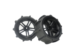 2pcs4pcs Sandy Beach Tires Wheels 12mm Hex For 1/10 1/12 9125 X03 F22a Rc Car Vehicles Model Parts