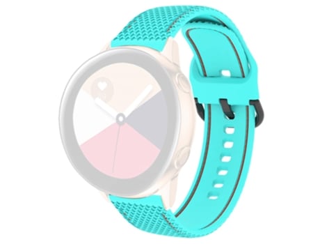 Correa de Silicona línea de costura dos colores para Samsung Galaxy Watch 5 40mm/Watch 5 44mm/Watch 5 Pro 45mm - verde azulado