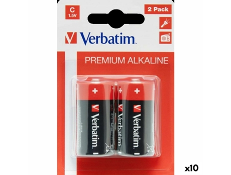 Pilas Alcalinas VERBATIM LR14 1,5 V (10 Unidades)