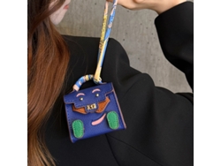 Mini funda de piel sintética con colgante decorativo para Airpods 4, 3, 2 Pro 2 y Galaxy Buds 3, 3 Pro 2, 2 Pro/Buds Fe (Vayotoy)