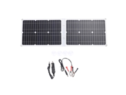 Panel Solar Plegable De 40 W Con Usb Tipo C Cc De Silicio Monocristalino Para Camping Y Viajes.