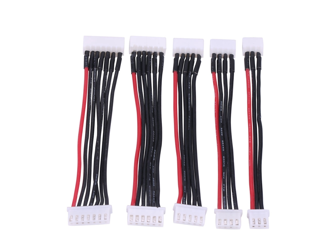 Juego De 5 Piezas De Extensión De Equilibrio Cavo Con Rosca De Silicona Lipo Para Accesorios Rc De 2s, 3s, 4s, 5s Y 6s