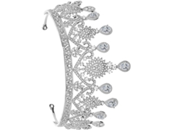 Accesorio Único Para El Cabello De Boda En Forma De Corazón Plateado Para Mujer.