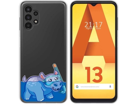 Carcasa para Samsung Galaxy A13 4G TUMUNDOSMARTPHONE Dibujos Transparente Hipo Multicolor
