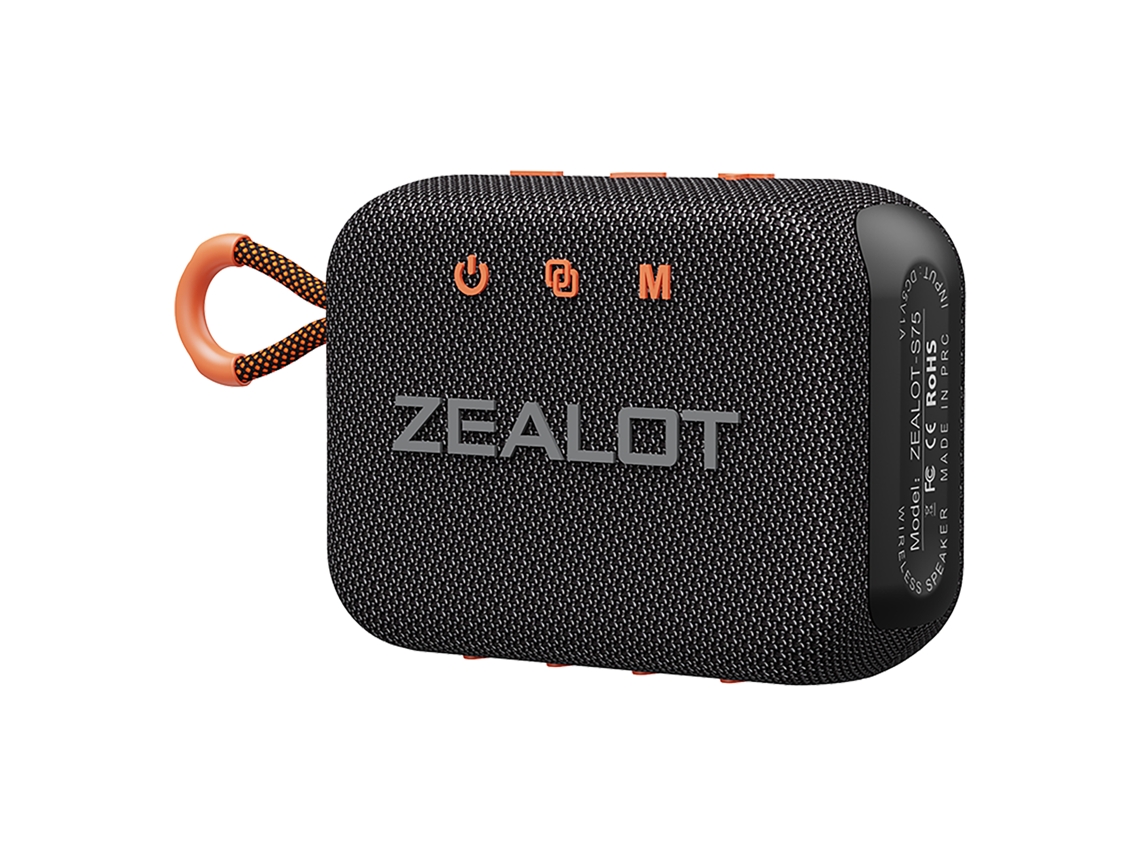 Altavoz Portátil Zealot S75 Bt5.2 Ipx6 De 10 W Con Sonido Envolvente Para Ciclismo, Acampada Y Actividades Al Aire Libre.