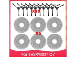 For Everybot Vacuum Parts Mop Cloth Side Brush Replacement Accessories