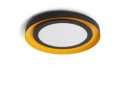 Plafón De Techo Led 30w Acero Bombalot Ø500 Mm Preto Mate