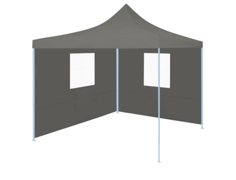 MAISON EXCLUSIVE Carpa plegable profesional 2 paredes acero gris antracita 2x2 m