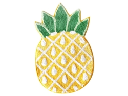 Felpudo De Piña, Felpudo De Bienvenida Con Diseño De Piña De Dibujos Animados, Antivuelco, Suave Y Lavable Para El Hogar.