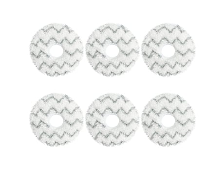 6 peças de pano de limpeza de lã ondulada para ecovacs x1 omni