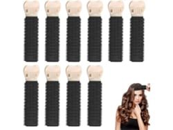 Rebe-10 Pinzas Para Volumen De Raíces De Cabello Rizado Herramienta Para Levantar Raíces Cabello Fluffy Sin Calor (negro)