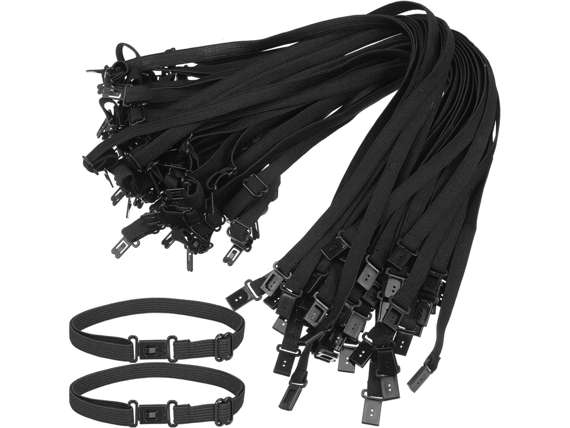 Paquete De 50 Extensiones De Nudo Ajustables Y Elásticas Con Lazo Ajustable, Accesorios Prácticos.