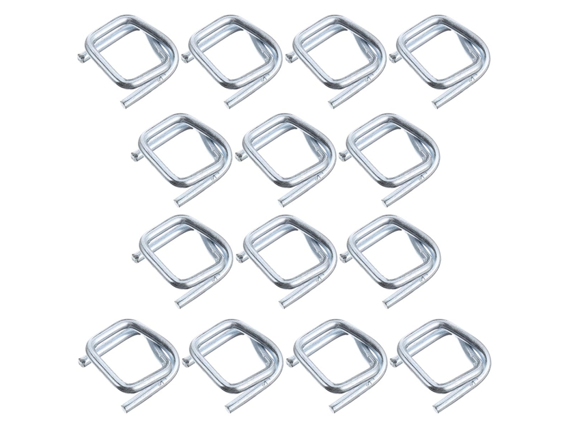 Hebillas Metálicas Ajustables Para Correas De 19 Mm, 50 Unidades, Acero Galvanizado, Compatibles Con Correas.
