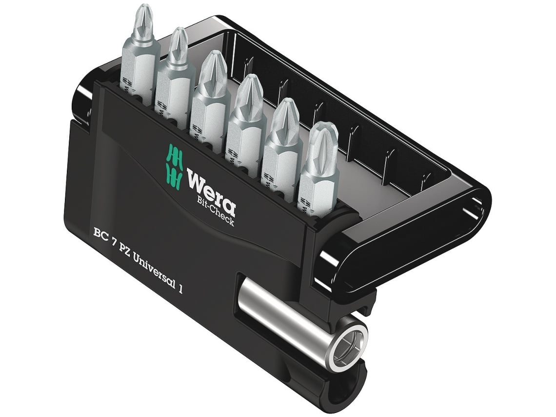 Estuches de puntas Bit-Check 7 PZ Universal 1 WERA 05056296001